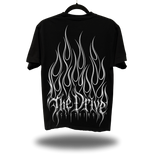 TDC FLAMES  BLACK OVERSIZED TEE