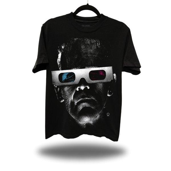 3D FRANK BLACK OVERSIZED TEE
