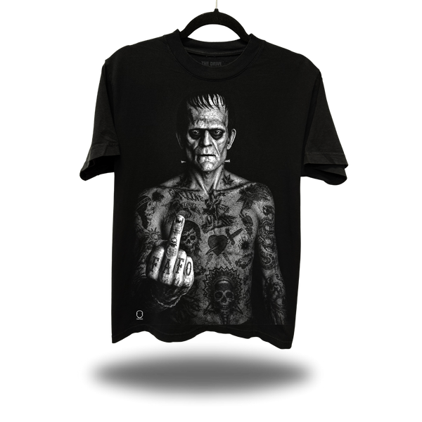 PUNK FU FRANKY BLACK OVERSIZED TEE