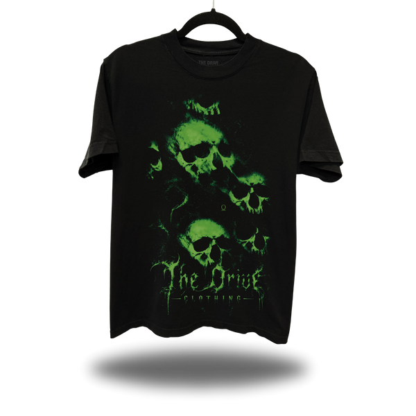 TDC GHOST SKULLS  BLACK OVERSIZED TEE