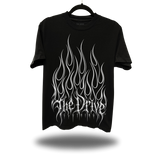 TDC FLAMES  BLACK OVERSIZED TEE