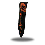 SKELETON OVERSIZED PRINT HOODIE - ORANGE