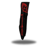 SKELETON OVERSIZED PRINT HOODIE - RED