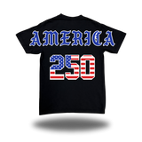 AMERICA FLAG BLACK OVERSIZED BILLBOARD TEE