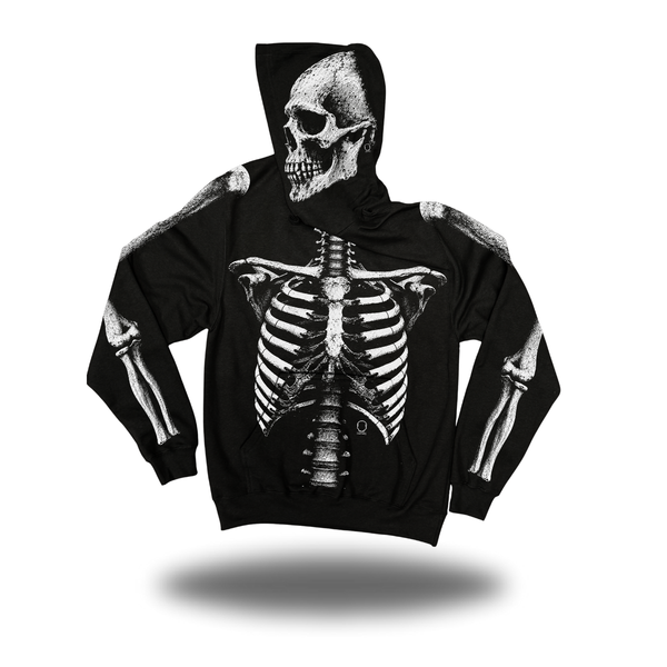 SKELETON KING OVERSIZED PRINT HOODIE