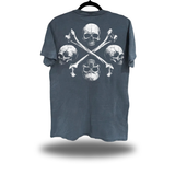 SKULLS & CROSSBONES CLASSIC TEE *BLUE JEAN*