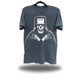 FRANKENSTEIN FIEND OVERSIZE PRINT VINTAGE TEE *BLUE JEAN*