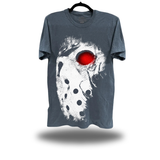 SILENT SLASHER OVERSIZE PRINT VINTAGE TEE *BLUE JEAN*
