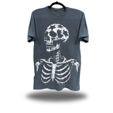 STAR SKELETON OVERSIZE PRINT VINTAGE TEE *BLUE JEAN*