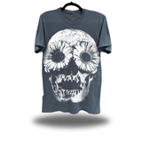 DEAD DAISIES OVERSIZE PRINT VINTAGE TEE *BLUE JEAN*