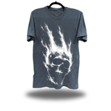 INFERNO SKULL OVERSIZE PRINT VINTAGE TEE *BLUE JEAN*