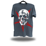 GRUNGE STAR OVERSIZE PRINT VINTAGE TEE *BLUE JEAN*