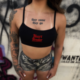 HEART BREAKER BLACK BRALETTE