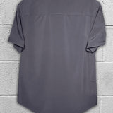 ESSENTIAL SMOKE GREY BUTTON UP