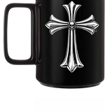 CHROME CROSS COFFEE MUG