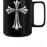 CHROME CROSS COFFEE MUG
