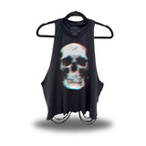 ILLUSION ROAD RASH CROP TANK TOP