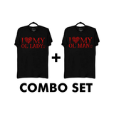 MY OL' LADY/OL' MAN BLACK CLASSIC TEE COMBO