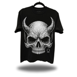 SINNER SKULL BLACK OVERSIZED TEE