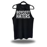 BOYCOTT HATERS ROAD RASH BLACK TANK TOP