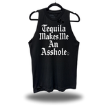 TEQUILA MAKES ME ROAD RASH BLACK TANK TOP