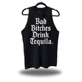 BAD BITCHES ROAD RASH BLACK TANK TOP