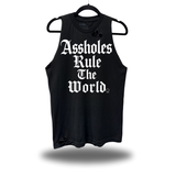 ASSHOLES RULE ROAD RASH BLACK TANK TOP
