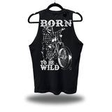 BORN TO BE WILD - ROAD RASH BLACK TANK TOP