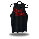 HEART BREAKER ROAD RASH BLACK TANK TOP