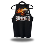 SINNER BY CHOICE ROAD RASH TANK TOP