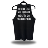 LIKE YOU STOLE IT ROAD RASH TANK TOP