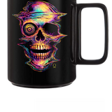 DISTORED COLOR SKULL COFFEE MUG