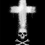 SKULL CROSS DECAL