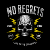 NO REGRETS DECAL