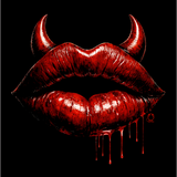DEVIL LIPS DECAL