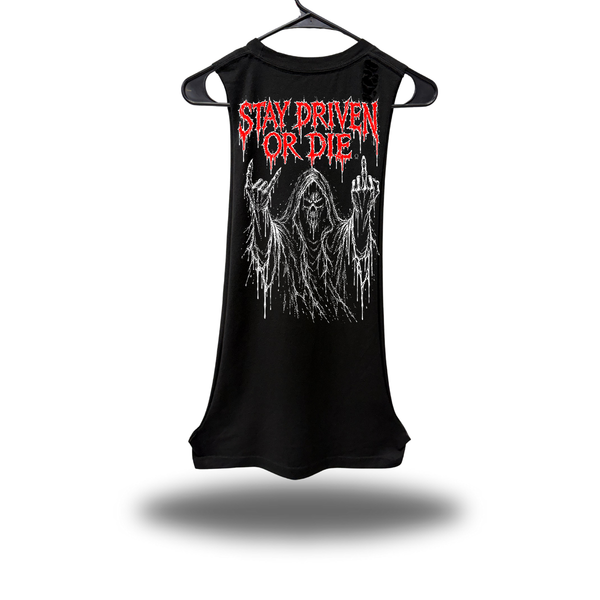 DRIVEN OR DIE DRUMMER ROAD RASH TANK TOP