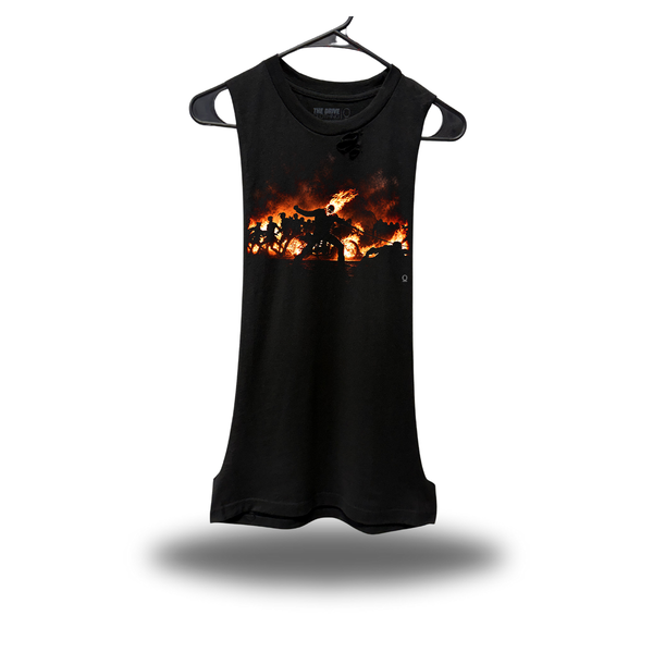DRIVEN GHOST RIDER BATTLE DRUMMER ROAD RASH TANK TOP