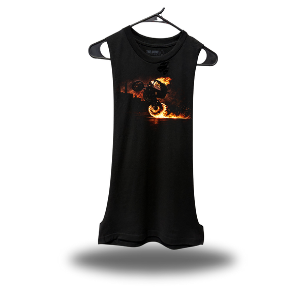 DRIVEN GHOST RIDER WHEELIE DRUMMER ROAD RASH TANK TOP