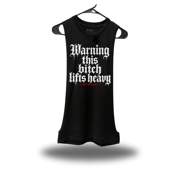 LIFT HEAVY DRUMMER DISTRESSED TANK TOP