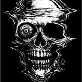 DISTORTED SKULL DECAL