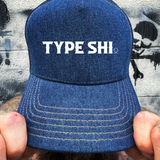 TYPE SHI DENIM CURVED BILL HAT