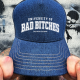 UNIVERSITY DENIM CURVED BILL HAT