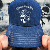 CROWNED CHAOS DENIM CURVED BILL HAT