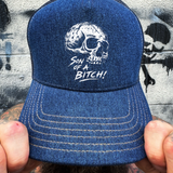 SON B*TCH DENIM CURVED BILL HAT