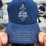 NO CURE DENIM CURVED BILL HAT