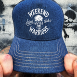 WEEKEND WARRIORS DENIM CURVED BILL HAT