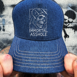 IMMORTAL ASSHOLE DENIM CURVED BILL HAT
