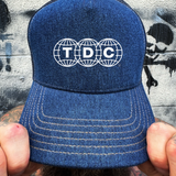 GLOBES DENIM CURVED BILL HAT