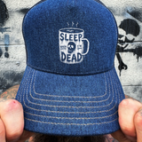 SLEEP DEAD DENIM CURVED BILL HAT