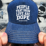 SHOW LOVE DENIM CURVED BILL HAT